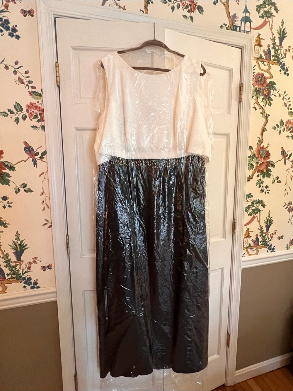 City Chic Black and White Maxi Dress
